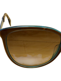 Fendi Turquoise Gradient Blue to Brown Frame Sunglasses with Red Fendi Case