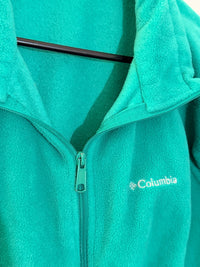 Columbia Teal Full-Zip Fleece Jacket 1X