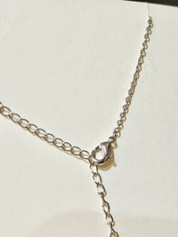 Moissanite authentic silver tone necklace 16”-18” New N6