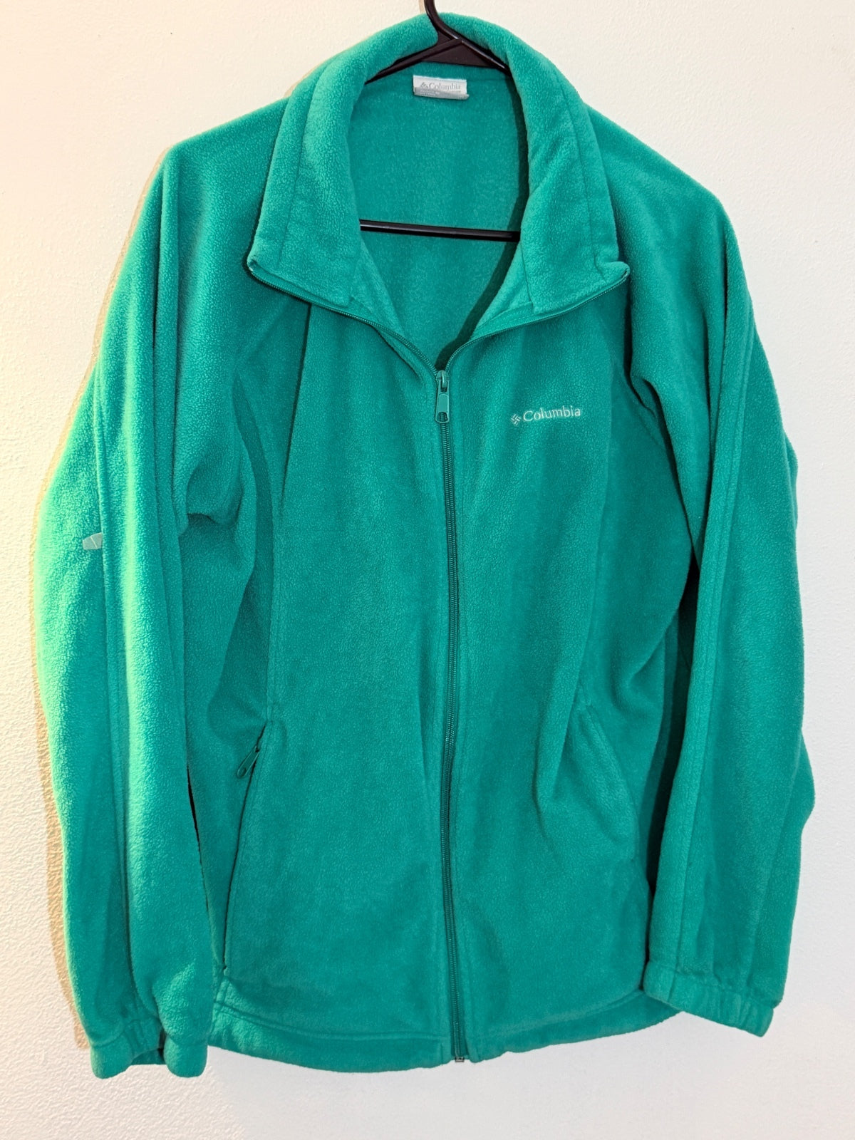 Columbia Teal Full-Zip Fleece Jacket 1X