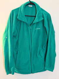Columbia Teal Full-Zip Fleece Jacket 1X