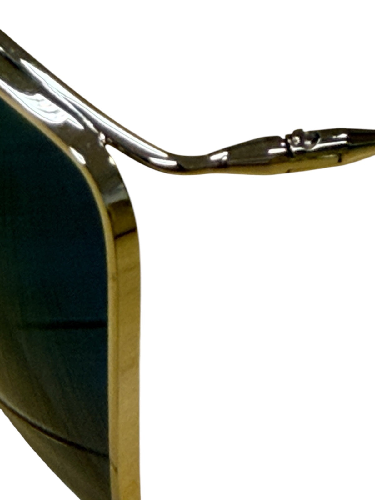 Gold Frame Black Lens Geometric Sunglasses