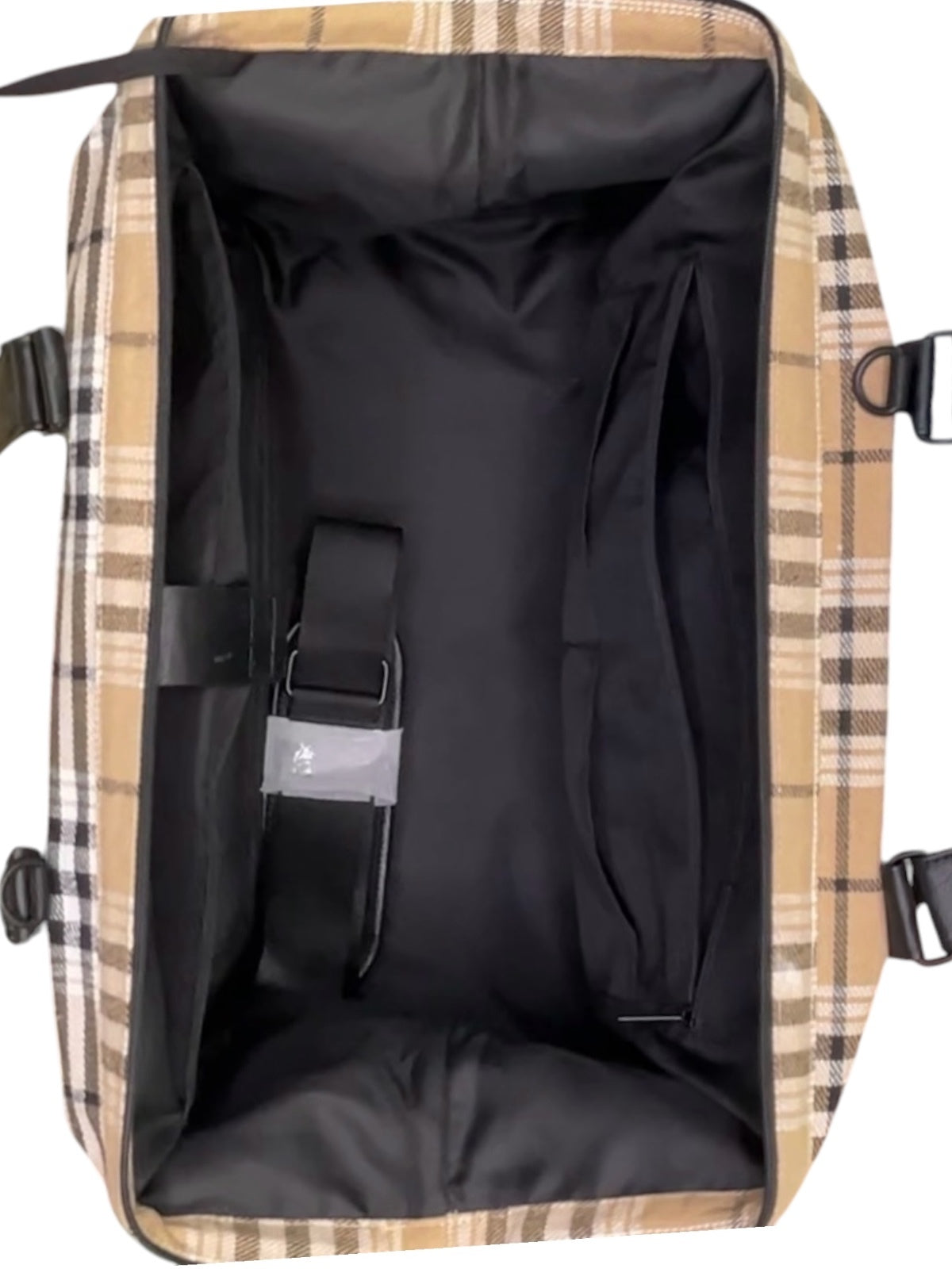 BEIS The Weekender Plaid Travel Bag Carry On Overnight Luggage Shoe Compartment