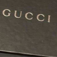 Gucci Silver Metal Leather Keychain with Box & Pouch