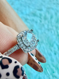 1.0CT Moissanite Ring 925 Sterling Silver Size 9 Sku009