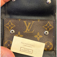 Rare Louis Vuitton Monogram Macassar Tri-Fold Wallet Brown and Black