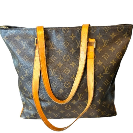 Louis Vuitton Monogram Cabas Mezzo Tote – Vintage Classic with COA