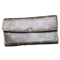 Louis Vuitton Sarah Wallet Monogram Canvas Brown w/Box & COA