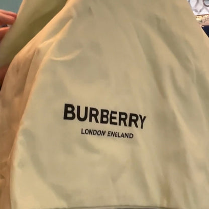 Burberry All Slim Leather Canvas Tote Camel/Black NWT and Dustbag