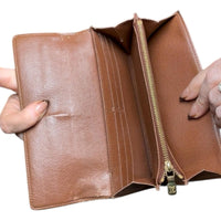 Louis Vuitton Sarah Wallet Monogram Canvas Brown w/Box & COA