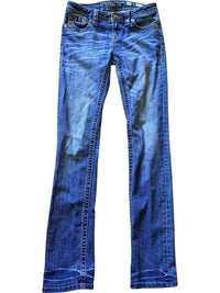 Miss Me Girls Size 14 Skinny Blue Jeans skuO
