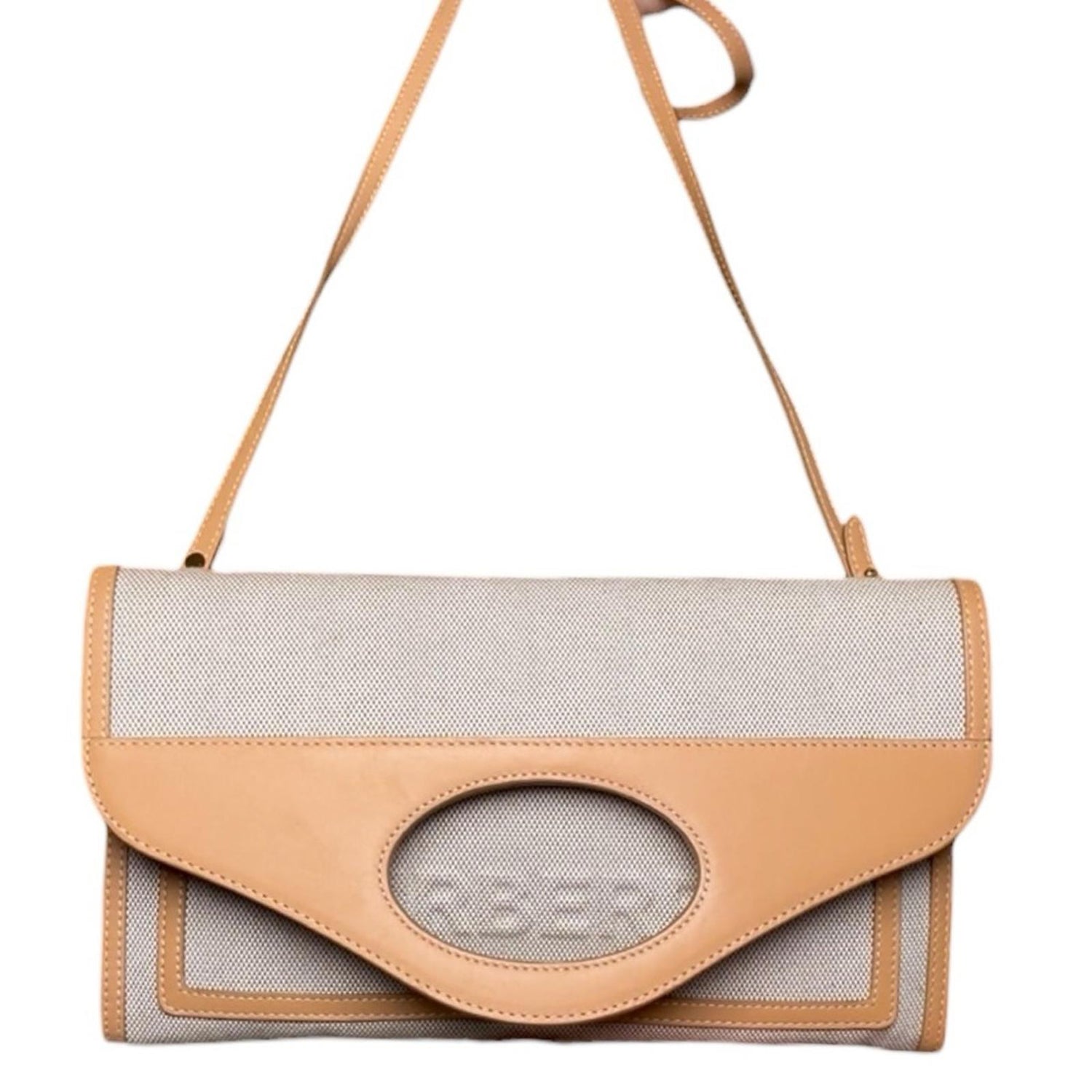 Burberry Beige and Tan Shoulder Bag