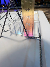 Lot of 6 Metal Wire & acrylic Display Stands Silver Gold Black skuO
