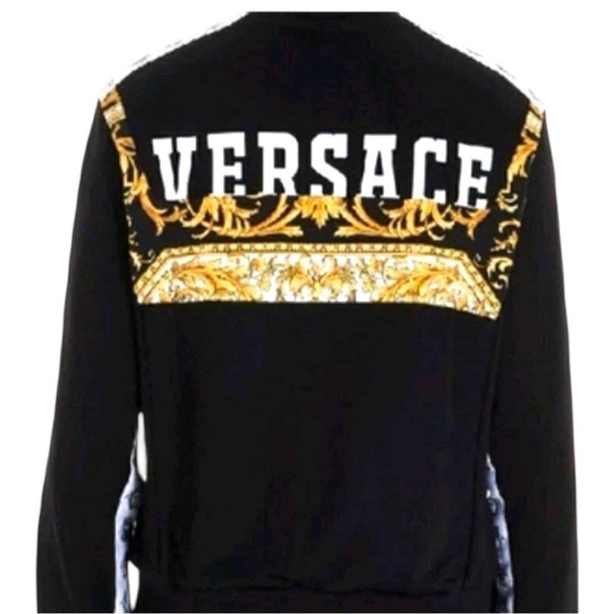 Versace Black and Gold Zip up Jacket