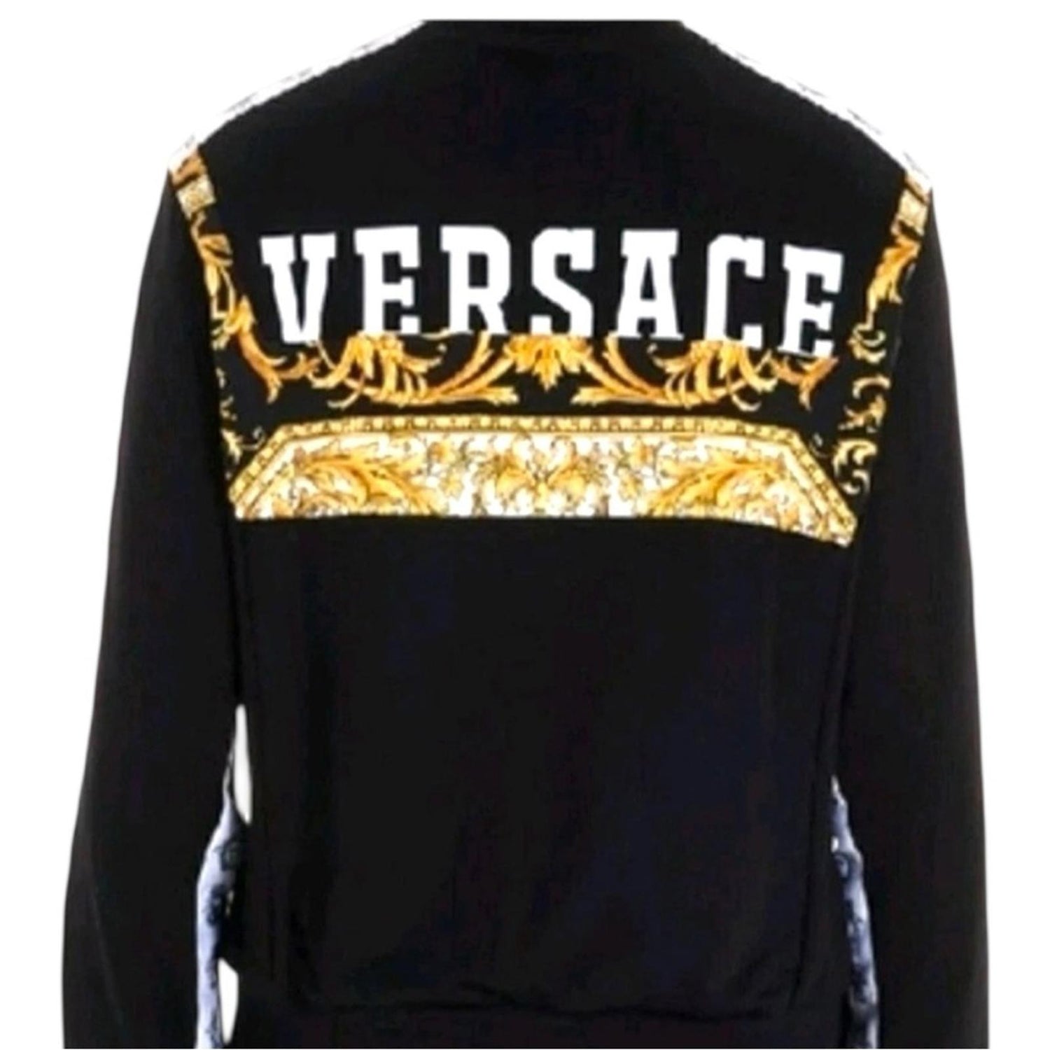 Versace Black and Gold Zip up Jacket