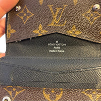 Rare Louis Vuitton Monogram Macassar Tri-Fold Wallet Brown and Black