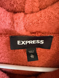 Express Coral Pink Hooded Sweater XL SKUO