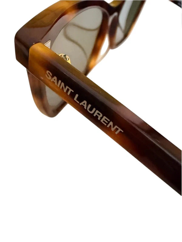 Saint Laurent Authentic Sunglasses SL 502 003 Tortoise Cat Eye 56mm New