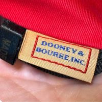 Dooney & Bourke Florentine Ostrich Embossed Leather Satchel Brown Crossbody