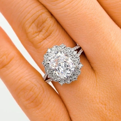Modern Gents 2.5 Carats 925 Silver diamond Ring Size 9 LIFETIME WARRANTY