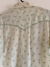 Vintage Western Pearl Snap Shirt Size 16 Large Sku1056