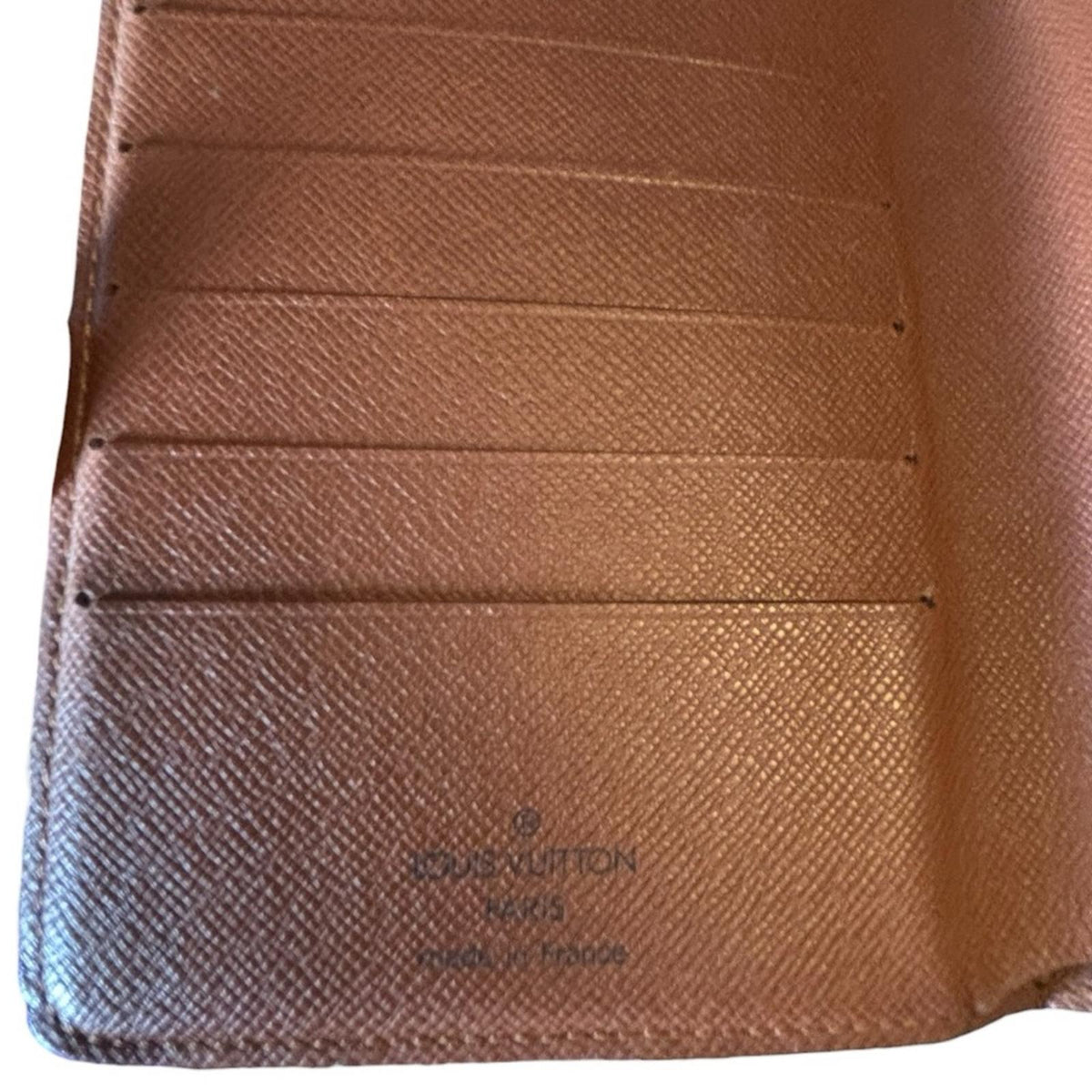 Louis Vuitton Porte-Papier Zippé Monogram Wallet Brown