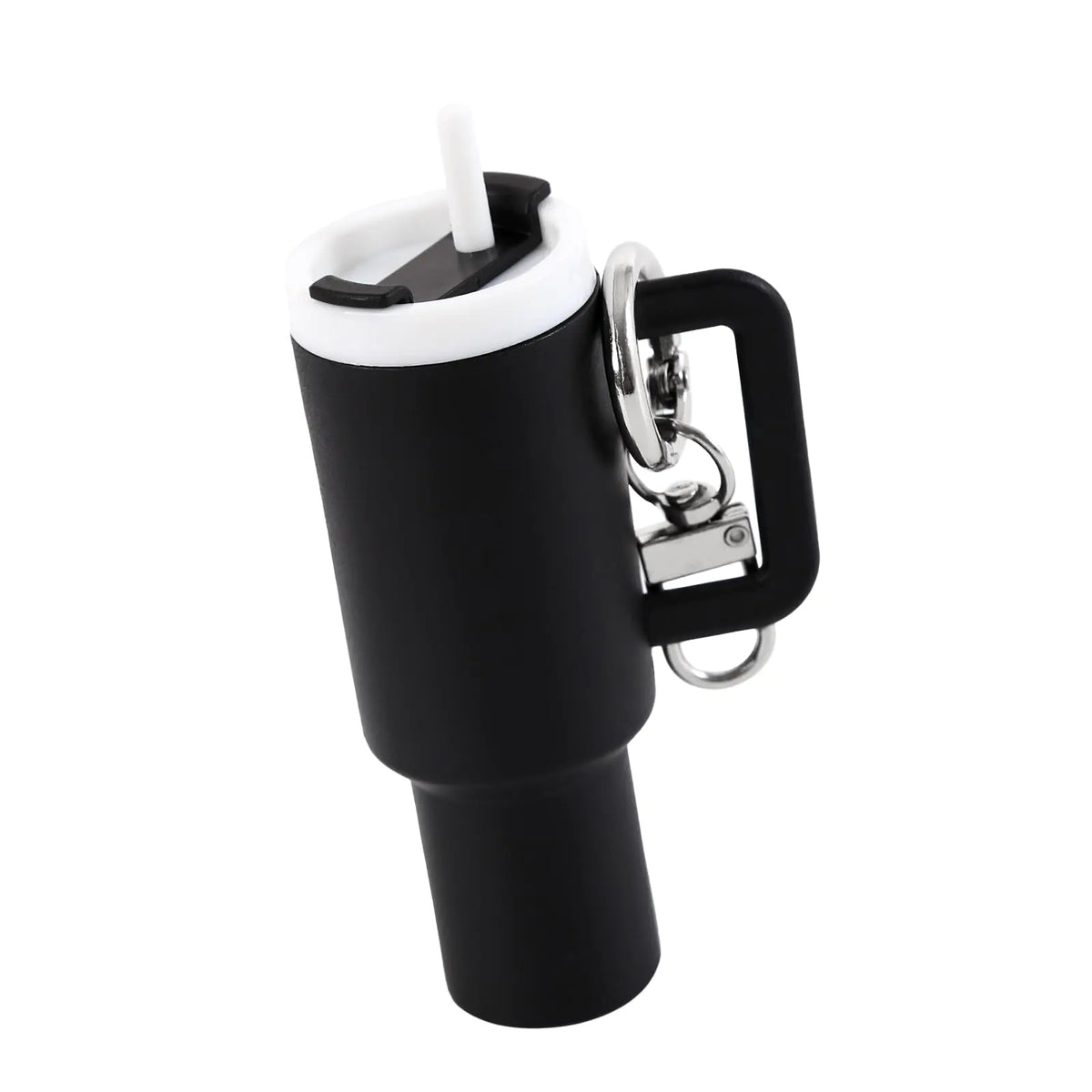 ANNSIXMARK Mini Tumbler Keychain Mini Cup Keychain for School Bag Key Ring or Lip Balm Tumbler Keychain for Stanley Cup (Black)