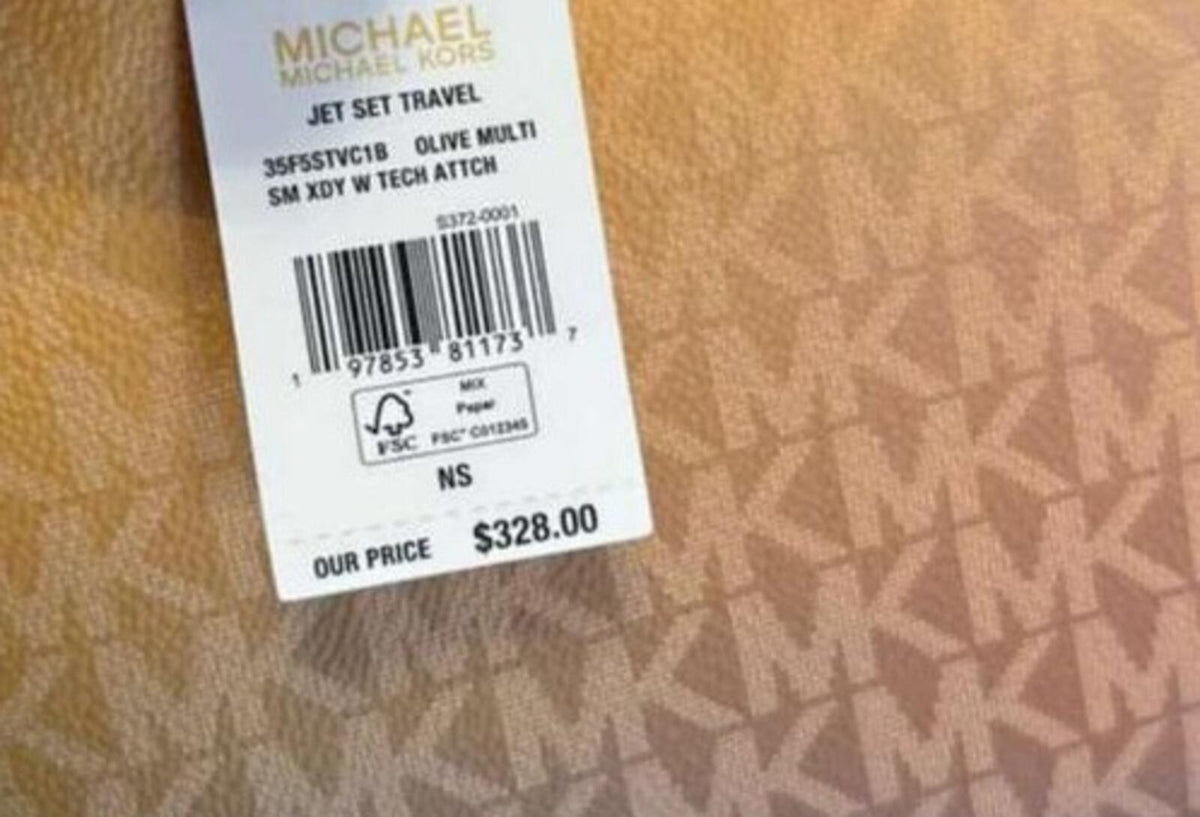 Michael Kors Ombre Olive Jet Set Crossbody Bag with Coin and Card Holders NWT