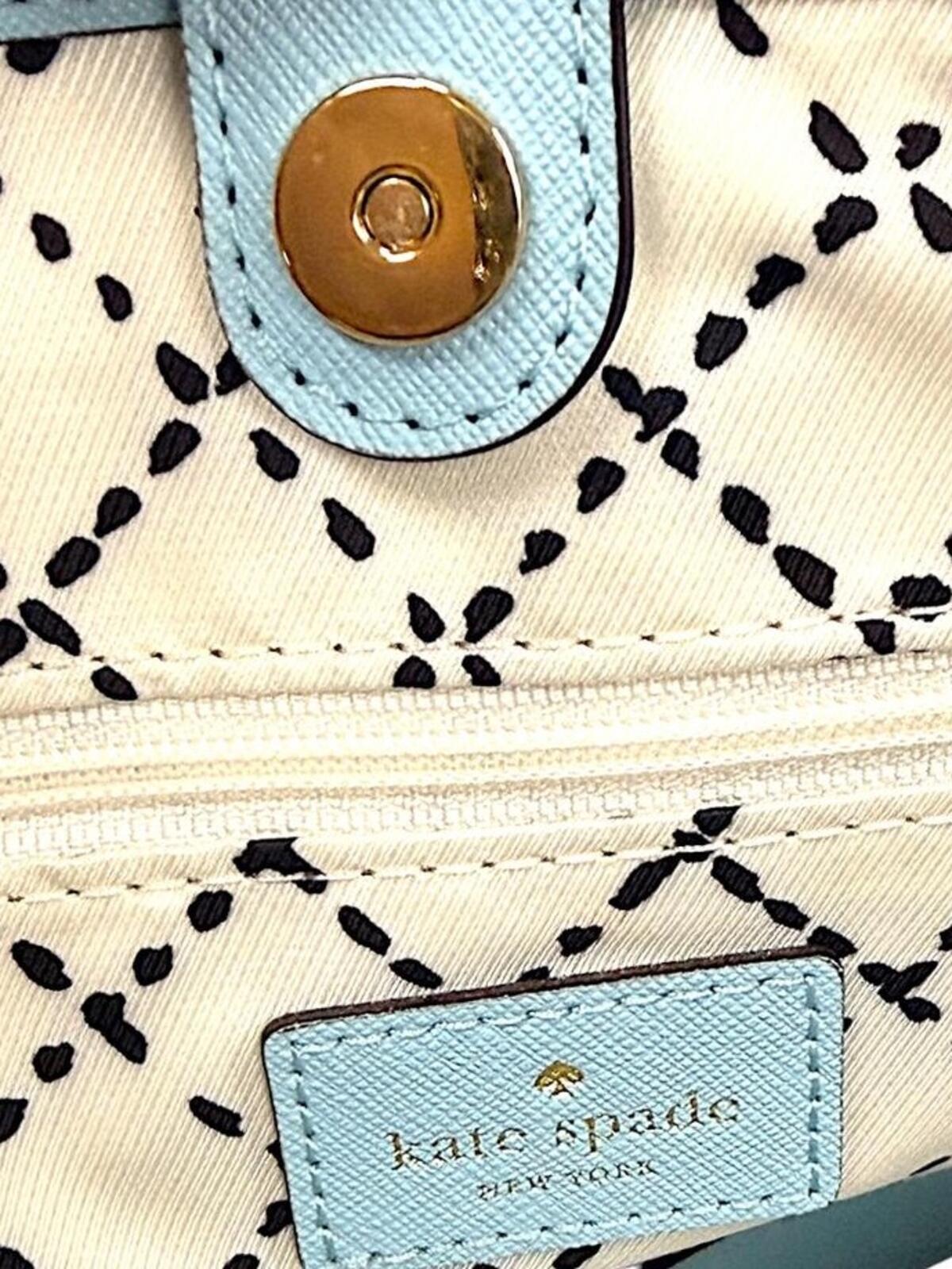 Kate Spade New York Blue Tote Bag with unbranded  Heart Charm