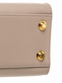 YoloLuxe Handbags taupe leather handbag base with protective gold-tone metal studs